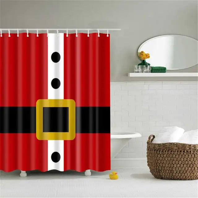 Lighted Christmas Shower Curtain