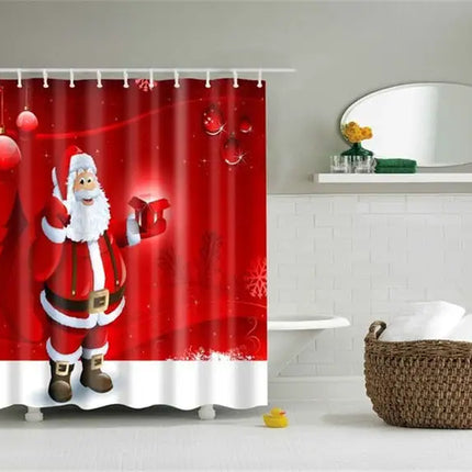 Lighted Christmas Shower Curtain