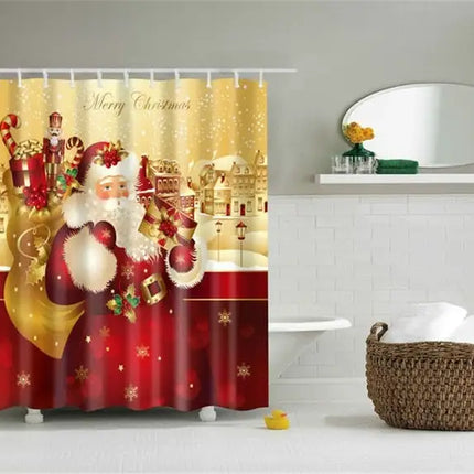 Lighted Christmas Shower Curtain