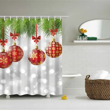 Lighted Christmas Shower Curtain