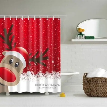 Lighted Christmas Shower Curtain