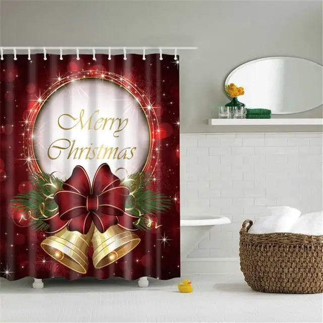 Lighted Christmas Shower Curtain