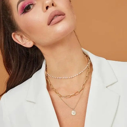 three layer necklace