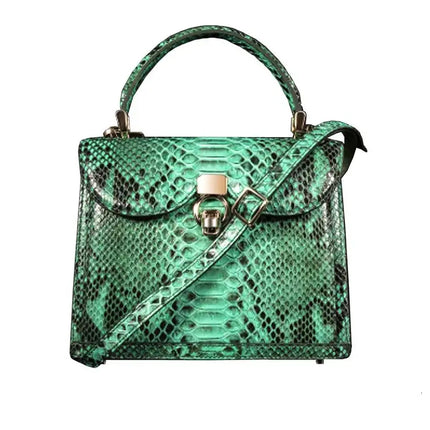 Women's snakeskin handbag