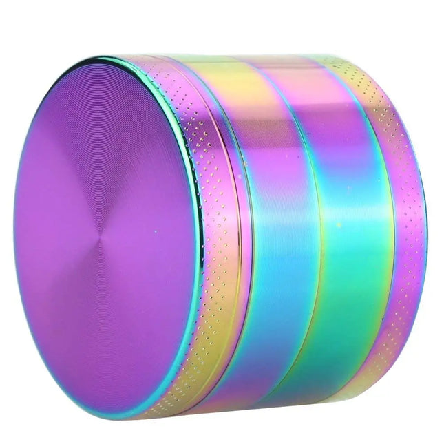 Rainbow Zinc Novelty Designer Herb Grinder 4 Layer 40 MM