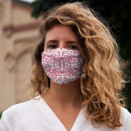 Red Lace Style Snug-Fit Face Mask