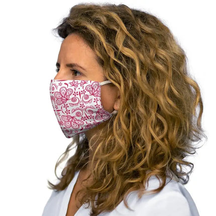 Red Lace Style Snug-Fit Face Mask