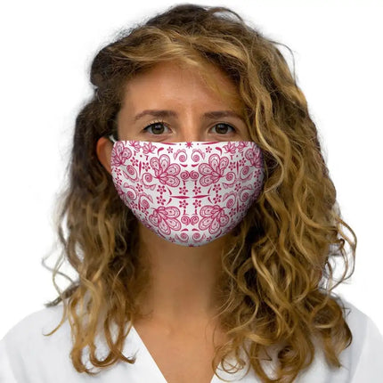 Red Lace Style Snug-Fit Face Mask