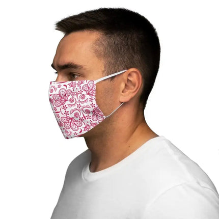 Red Lace Style Snug-Fit Face Mask