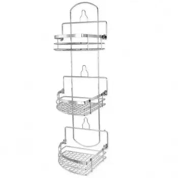 Organizador de ducha de tres niveles Elama en cromo
