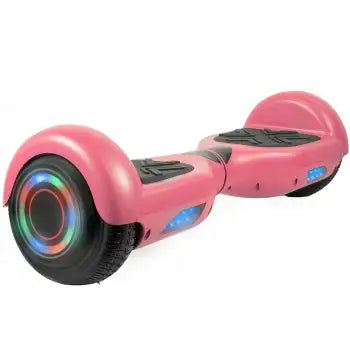 Hoverboard en rosa con altavoces Bluetooth