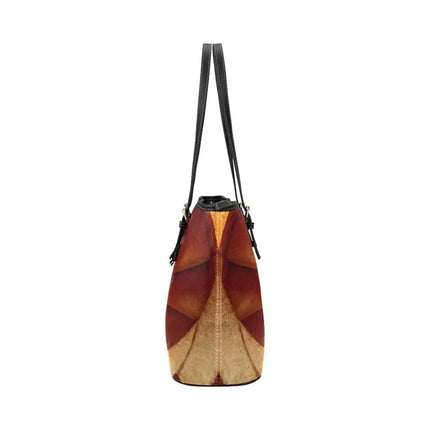 Shoulder Bag - Beige & Brown Swirl Style Large Leather Tote Bag - Vickie Lynn's