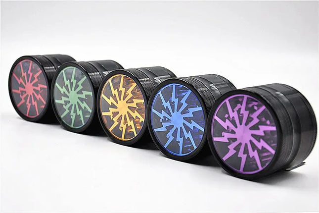 Thunder Blade Novelty Herb Grinder 4-Layer 63 MM (5 Colors)