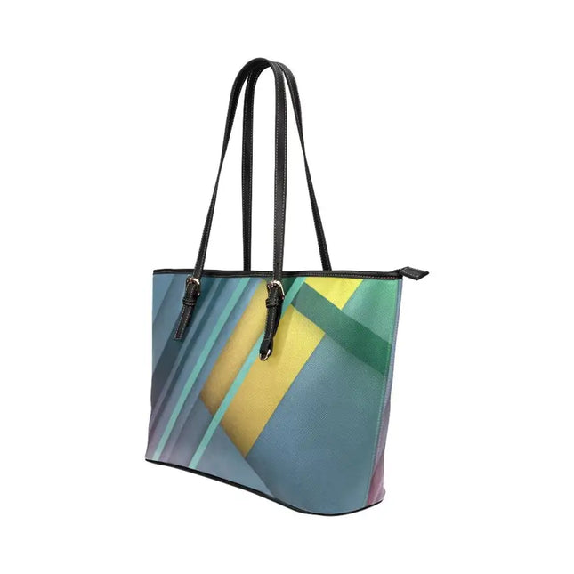 Tote Bag - Blue Abstract Pattern - Double Handle Large Bag - B3554479