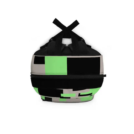 Uniquely You Backpack - Green and Grey Colorblock School/Work Travel Backsack