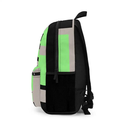 Uniquely You Backpack - Green and Grey Colorblock School/Work Travel Backsack