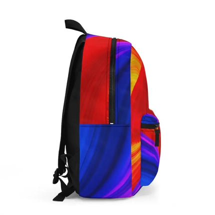 Uniquely You Backpack - Red Multicolor Swirl School/Work Travel Backsack