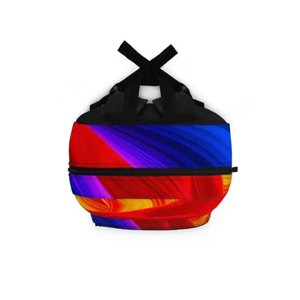 Uniquely You Backpack - Red Multicolor Swirl School/Work Travel Backsack