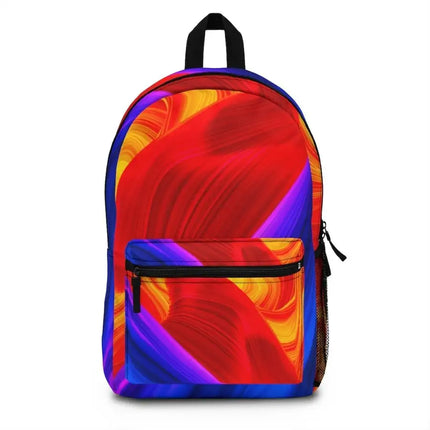 Uniquely You Backpack - Red Multicolor Swirl School/Work Travel Backsack