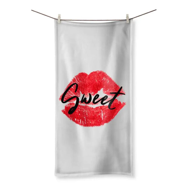 Uniquely You Beach Towel - Extra Large, Sweet Lips Print
