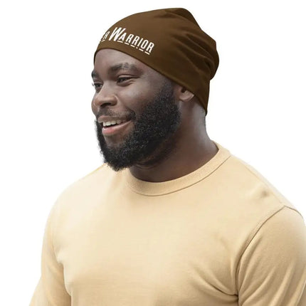 Uniquely You Beanie Hat - Brown Slouchy Beanie Prayer Warrior Print Men/Women
