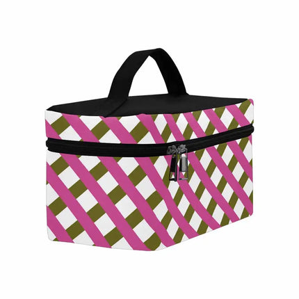 Uniquely You Cosmetic Bag,   Crosshatch - Pink   Bag,Travel Case