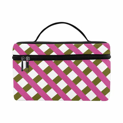 Uniquely You Cosmetic Bag,   Crosshatch - Pink   Bag,Travel Case