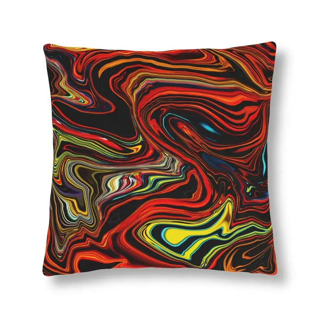 Uniquely You Indoor or Outdoor Throw Pillow, Multicolor Marble Print