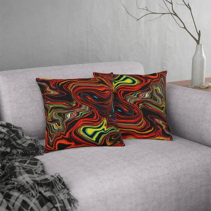 Uniquely You Indoor or Outdoor Throw Pillow, Multicolor Marble Print - Vickie Lynn's