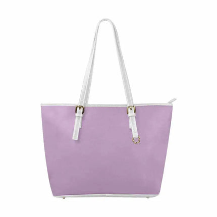 Uniquely You Lila Morado - Bolso Tote Grande de Piel con Cremallera