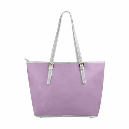 Uniquely You Lila Morado - Bolso Tote Grande de Piel con Cremallera