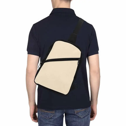Uniquely You Mens Crossbody Chest Bag / Champagne Beige