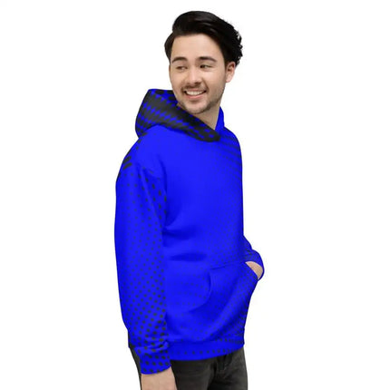 Uniquely You Mens Hoodie - Pullover Hooded Sweatshirt - Graphic Royal Blue/Black