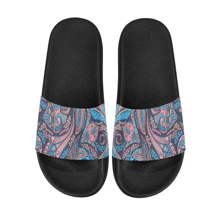 Uniquely You Mens Slide Sandals / Paisley Print