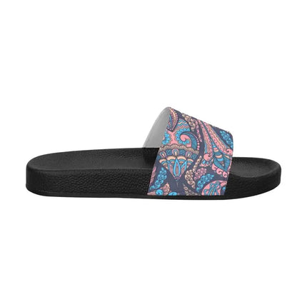 Uniquely You Mens Slide Sandals / Paisley Print