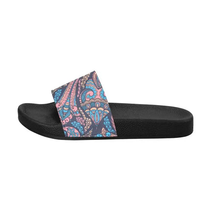 Uniquely You Mens Slide Sandals / Paisley Print