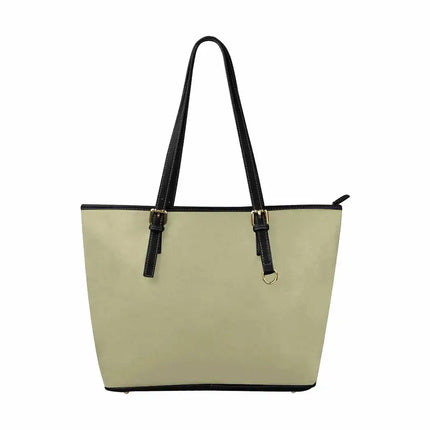Uniquely You Sage Green - Bolso Tote Grande de Piel con Cremallera