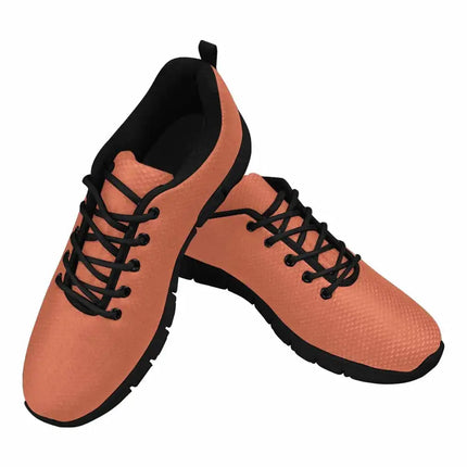 Uniquely You Sneakers for Men, Burnt Sienna Red Running Shoes