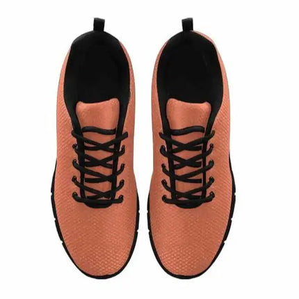 Uniquely You Sneakers for Men, Burnt Sienna Red Running Shoes