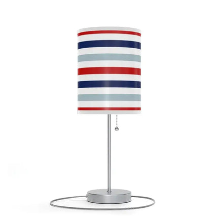 Uniquely You Table Lamp, Nightstand Light /   Indoor Lighting Red White Blue