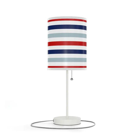 Uniquely You Table Lamp, Nightstand Light /   Indoor Lighting Red White Blue