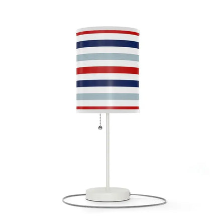 Uniquely You Table Lamp, Nightstand Light /   Indoor Lighting Red White Blue