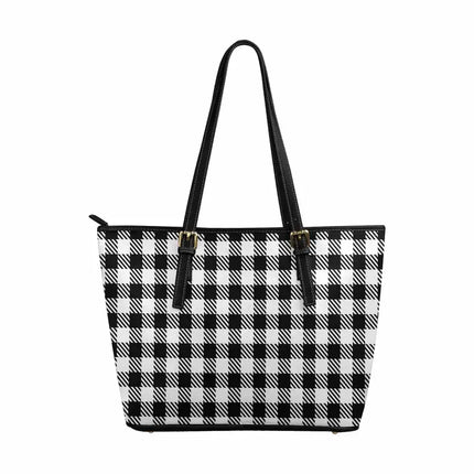 Uniquely You Tote Bag   , Buffalo Plaid Black and White