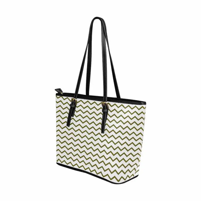 Bolso Tote Uniquely You, Espiga - Tote de Cuero Verde