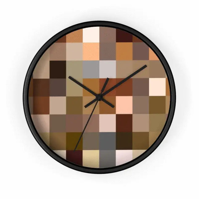 Uniquely You Wall Clock, Brown Colorblock  - WC01