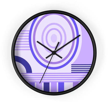 Uniquely You Wall Clock, Purple Geometric Print