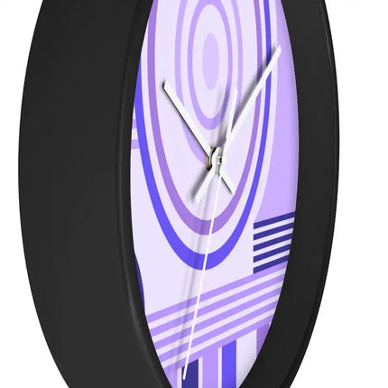 Uniquely You Wall Clock, Purple Geometric Print