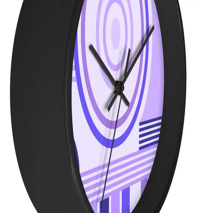 Uniquely You Wall Clock, Purple Geometric Print