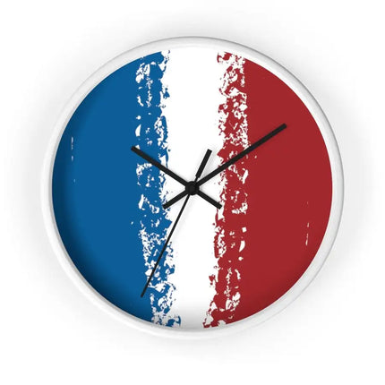 Uniquely You Wall Clock, Red White Blue Print