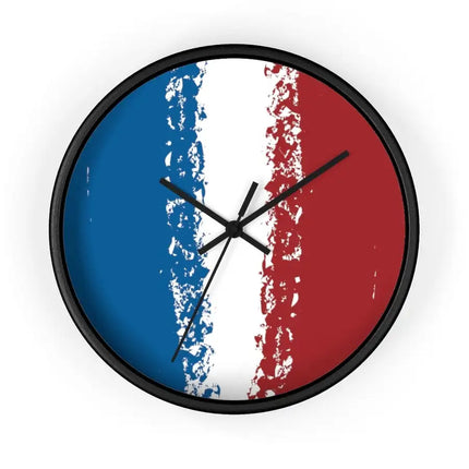 Uniquely You Wall Clock, Red White Blue Print